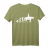 Westernreiten Westernreiter Cowboy Reiten Evolution Reiter T-Shirt – Klassisch geschnitten, perfekt für Reitsportfans und Westernliebhaber
