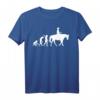 Westernreiten Westernreiter Cowboy Reiten Evolution Reiter T-Shirt – Klassisch geschnitten, perfekt für Reitsportfans und Westernliebhaber