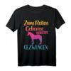 Zum Reiten geboren zur Schule gezwungen - Niedliches Reit-T-Shirt für Mädchen, Pferdeliebhaberinnen, Geburtstags- und Weihnachtsgeschenk