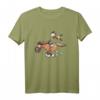 Lustiges Rennpferd mit Reiter T-Shirt – Pferde Geschenk Idee für Pferdefreunde, Reitsportfans und Kinder