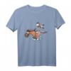 Lustiges Rennpferd mit Reiter T-Shirt – Pferde Geschenk Idee für Pferdefreunde, Reitsportfans und Kinder