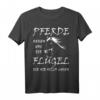 Reiten Spruch Pferde geben uns die Flügel - Lustiges Pferde Geschenk T-Shirt für Reiter, Pferdefans & Pferdeliebhaber