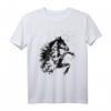 Wilder Hengst Pferd aufbäumend Reiterin T-Shirt – Cooles Geschenk für Pferdeliebhaber und Reiterinnen