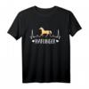 Haflinger Herzschlag Pferd EKG T-Shirt für Reiterinnen und Pferdefans – Perfekt für Reitverein, Dressur & Pony-Liebhaber