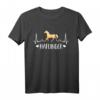Haflinger Herzschlag Pferd EKG T-Shirt für Reiterinnen und Pferdefans – Perfekt für Reitverein, Dressur & Pony-Liebhaber