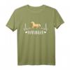 Haflinger Herzschlag Pferd EKG T-Shirt für Reiterinnen und Pferdefans – Perfekt für Reitverein, Dressur & Pony-Liebhaber