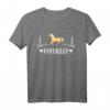 Haflinger Herzschlag Pferd EKG T-Shirt für Reiterinnen und Pferdefans – Perfekt für Reitverein, Dressur & Pony-Liebhaber