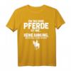 Fun Reiten T-Shirt: Tag Ohne Pferde? Unmöglich! - Originelles Geschenk für Reiter, Pferdeliebhaber & Pferdemädchen