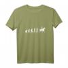 Damen Evolution Reiterin - Lustiges Pferdefreunde Reitsport T-Shirt mit V-Ausschnitt, perfektes Geschenk für Pferdeliebhaberinnen zum Geburtstag, Muttertag & Weihnachten
