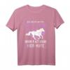Gegen Stress Vier Hufe Reiten Reiterin Pferde Reitsport T-Shirt – Lustiges Pferdespruchsdesign für Pferdeliebhaber und Reiterinnen als Geschenk