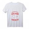 Damen T-Shirt mit Spruch 'Unterschätze niemals eine alte Frau mit einem Noriker' - Perfekt für Pferdefreundinnen & Reiterinnen