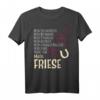 Damen Pferdespruch Reiterin Geschenk Friese Pferde T-Shirt - Perfektes Geschenk für Pferdeliebhaberinnen zu Weihnachten & Geburtstag