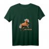Damen Haflinger Reiterin T-Shirt mit V-Ausschnitt – Süßes Pferde-Design, Perfekt für Reiterinnen, Haflinger-Fans & Pferdeliebhaberinnen