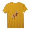 Damen Haflinger Reiterin T-Shirt mit V-Ausschnitt – Süßes Pferde-Design, Perfekt für Reiterinnen, Haflinger-Fans & Pferdeliebhaberinnen