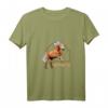 Damen Haflinger Reiterin T-Shirt mit V-Ausschnitt – Süßes Pferde-Design, Perfekt für Reiterinnen, Haflinger-Fans & Pferdeliebhaberinnen