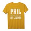 Lustiges Vorname Phil T-Shirt - Geschenk für Männer, Kinder und Jungen mit Namen Phil, mit Spruch 'Der Mann. Der Mythos. Die Legende.'