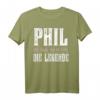 Lustiges Vorname Phil T-Shirt - Geschenk für Männer, Kinder und Jungen mit Namen Phil, mit Spruch 'Der Mann. Der Mythos. Die Legende.'