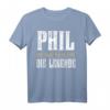 Lustiges Vorname Phil T-Shirt - Geschenk für Männer, Kinder und Jungen mit Namen Phil, mit Spruch 'Der Mann. Der Mythos. Die Legende.'