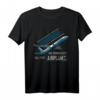 Achtung ich spreche eventuell spontan über Flugzeuge - Pilot T-Shirt Geschenk für Flugzeugliebhaber, Piloten & Co-Piloten zum Geburtstag & Weihnachten
