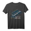 Achtung ich spreche eventuell spontan über Flugzeuge - Pilot T-Shirt Geschenk für Flugzeugliebhaber, Piloten & Co-Piloten zum Geburtstag & Weihnachten
