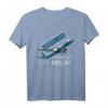 Achtung ich spreche eventuell spontan über Flugzeuge - Pilot T-Shirt Geschenk für Flugzeugliebhaber, Piloten & Co-Piloten zum Geburtstag & Weihnachten