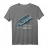 Achtung ich spreche eventuell spontan über Flugzeuge - Pilot T-Shirt Geschenk für Flugzeugliebhaber, Piloten & Co-Piloten zum Geburtstag & Weihnachten