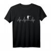 Lustiges Herzschlag EKG Fun T-Shirt für Sportschützen – Perfektes Geschenk zu Weihnachten, Ostern & Geburtstag für Freunde & Familie