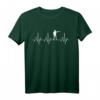 Lustiges Herzschlag EKG Fun T-Shirt für Sportschützen – Perfektes Geschenk zu Weihnachten, Ostern & Geburtstag für Freunde & Familie