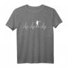 Lustiges Herzschlag EKG Fun T-Shirt für Sportschützen – Perfektes Geschenk zu Weihnachten, Ostern & Geburtstag für Freunde & Familie