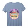 HapMonkey Stranger Things T-Shirt - Argyle Splash Surf Pizza Fan Erinnerungsstück im 80er-Jahre-Stil, offizielle Lizenz