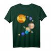 Planeten im Sonnensystem mit Pluto - Raum T-Shirt für Astronomie- und Wissenschaftsliebhaber, Lehrer & Retro-Planetfans