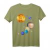 Planeten im Sonnensystem mit Pluto - Raum T-Shirt für Astronomie- und Wissenschaftsliebhaber, Lehrer & Retro-Planetfans