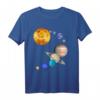 Planeten im Sonnensystem mit Pluto - Raum T-Shirt für Astronomie- und Wissenschaftsliebhaber, Lehrer & Retro-Planetfans