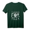 Damen Planking for Pizza – Lustiges Workout T-Shirt mit V-Ausschnitt für Fitness & Spaß