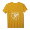 Damen Planking for Pizza – Lustiges Workout T-Shirt mit V-Ausschnitt für Fitness & Spaß