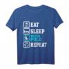 Eat Sleep Water Polo Repeat Funny Water Polo T-Shirt – Lustiges Wasserball Geschenk für Männer zu Geburtstag & Weihnachten