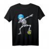 Halloween Dabbing Skeleton Water Polo T-Shirt für Kinder – Lustiges Schwimm- und Halloween-Outfit für Jungen und Mädchen