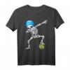 Halloween Dabbing Skeleton Water Polo T-Shirt für Kinder – Lustiges Schwimm- und Halloween-Outfit für Jungen und Mädchen