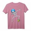 Halloween Dabbing Skeleton Water Polo T-Shirt für Kinder – Lustiges Schwimm- und Halloween-Outfit für Jungen und Mädchen
