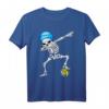 Halloween Dabbing Skeleton Water Polo T-Shirt für Kinder – Lustiges Schwimm- und Halloween-Outfit für Jungen und Mädchen