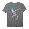 Halloween Dabbing Skeleton Water Polo T-Shirt für Kinder – Lustiges Schwimm- und Halloween-Outfit für Jungen und Mädchen