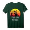 Wasserball Spieler Silhouette | Water Polo Feel the Power T-Shirt – Vintage Design für Wasserball Fans & Spieler