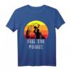 Wasserball Spieler Silhouette | Water Polo Feel the Power T-Shirt – Vintage Design für Wasserball Fans & Spieler