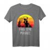 Wasserball Spieler Silhouette | Water Polo Feel the Power T-Shirt – Vintage Design für Wasserball Fans & Spieler