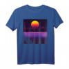 HapMonkey Retro T-Shirt im 80er Jahre Stil mit Vaporwave & Outrun Design – Leuchtende Farben & geometrische Muster