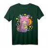 Japanisches Kawaii Kimono T-Shirt mit Kokeshi Puppe, Panda & Katze – Perfekt für Anime, Blumen & japanische Tradition