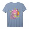 Japanisches Kawaii Kimono T-Shirt mit Kokeshi Puppe, Panda & Katze – Perfekt für Anime, Blumen & japanische Tradition