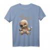 Voodoo Puppe Happy Halloween T-Shirt – Gruseliges und Niedliches Design für Gothic- und Kawaii-Fans
