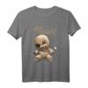 Voodoo Puppe Happy Halloween T-Shirt – Gruseliges und Niedliches Design für Gothic- und Kawaii-Fans