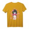 Kawaii Japanisches T-Shirt mit Kokeshi Puppe, Kimono und Glückskatze – Perfekt für Japan-Fans und Kulturbegeisterte